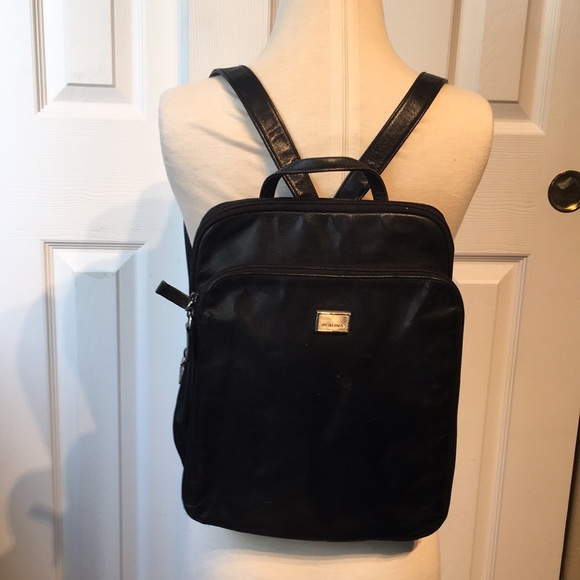 Perlina Handbags - PERLINA leather backpack bag adjustable straps